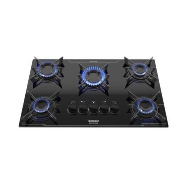 Imagem de Cooktop Fogão 5 Bocas à Gás Itatiaia Electra Plus Preto Bivolt, Vidro 