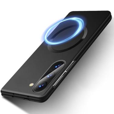 Imagem de Capa ultrafina para Samsung Galaxy Z Fold 7 com capa magnética [sem bordas - toque original] Capa de telefone fina fosca com proteção magnética, capa antiimpressão digital para Samsung Fold 7 5G