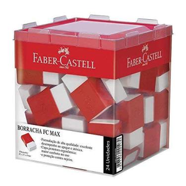 Imagem de Borracha Branca Fc Max Pequena Plastica Vermel - FABER-CASTELL