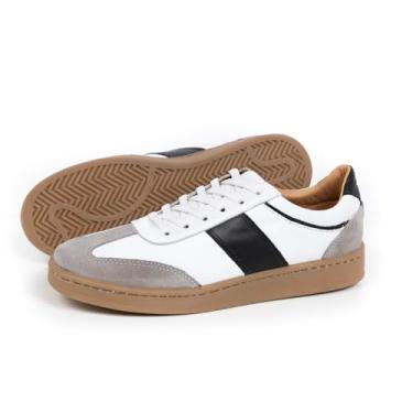 Imagem de Sapatênis Masculino em Couro Legítimo Branco – Confortável, Elegante e Moderno - Onix Shoes (BR, Adulto, Numérico, 42)