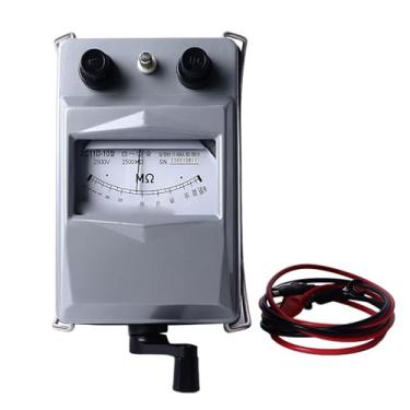 Imagem de Testador de Isolamento, Testador de Isolamento Megôhmetro 2500V Caixa de Alumínio Isolamento Eletrônico Portátil de Alta Tensão, Medidores de Resistência de Isolamento