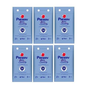 Imagem de Kit 6 Preservativo Preserv Extra Sensitivity 3 Un - Blau
