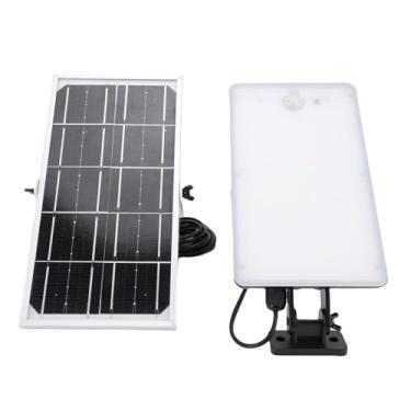 Imagem de Luqeeg Luminária de Parede Solar para Exterior, 4 Modos de Sensor de Iluminação Luzes Solares para Exterior com Controle Remoto Instalação Flexível à Prova de Chuva para Pátios