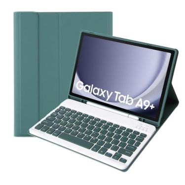 Imagem de Capa de teclado KcoxDCN Slim Candy Colors para Samsung Galaxy Tab A9 P