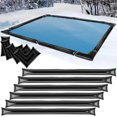 Imagem de Sacos de água e tubos de água para cobertura de piscina, pacote com 14