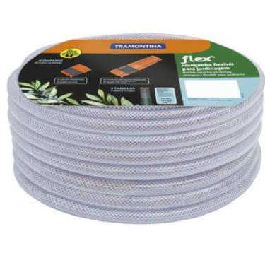 Imagem de Mangueira Flex em PVC 3 Camadas 15 m com Engate Rosqueado e Esguicho T