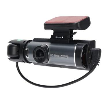 Imagem de Goshyda Lente Dash Dash Cam Front e Inside 1080p HD Recording, Exibição de 3.1in Com Monitor de Carro Interior, Construído Em 32 GB para o Gravador de Direção Contínua