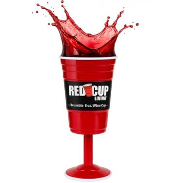 Imagem de Red Cup Living Copo de vinho de 236 ml, 237 ml, Copos de festa