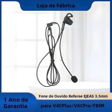 Imagem de Fone De Ouvido Intra-auricular HIFI De 3.5mm Para Partidas De Futebol 