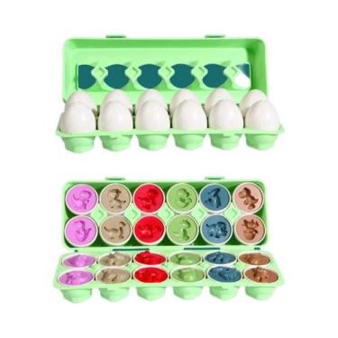 Imagem de Quebra-Cabeça 3D Montessori de Ovos e Parafusos - Jogo Educativo de Ma