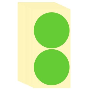 Imagem de PATIKIL 120 etiquetas adesivas coloridas de pontos, adesivos de preço circular de 10 cm, etiquetas autoadesivas para escritório, negócios, quintal, venda de garagem, decoração de casa, verde claro