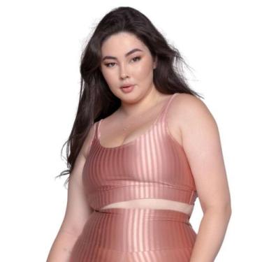 Imagem de Top Fitness Plus Size New Zig 3D Plus Size Bella Fiore Com Bojo Removí