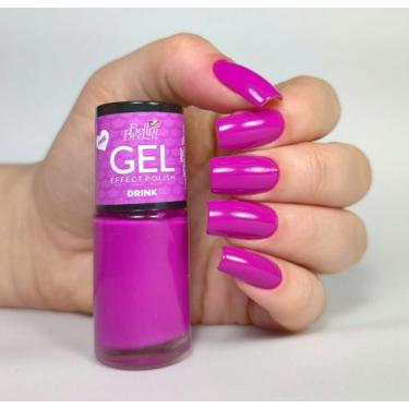 Imagem de Esmalte Efeito Gel Drink Bella Brazil 9ml  Brilho e Longa Duração