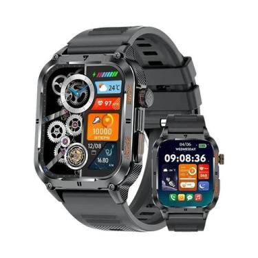 Imagem de Relógio Inteligente Militar Masculino Resistente LIGE Com Chamada Blue