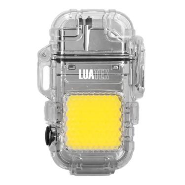 Imagem de Isqueiro de Plasma com Lanterna [Prata]