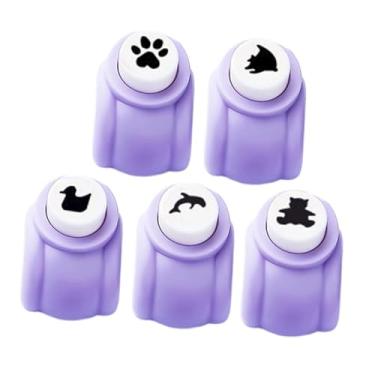 Imagem de oshhni Kit de gravação em papel, brinquedo educacional, portátil, profissional, criativo, faça você mesmo, ferramentas de gravação para pré-escola, meninos, Conjunto de 5 Peças de Animais