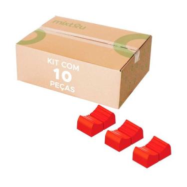 Imagem de 10x Botão Knob Mesa de Som Eixo 2x6mm - Deslizante - Vermelho - PIX
