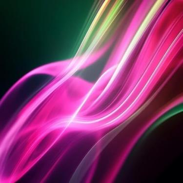 Imagem de Quadro Decorativo Abstrato Colorido Rosa e Verde para Parede - Arte Moderna e Criativa 30x30cm