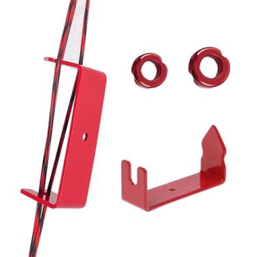 Imagem de Archery Peep Sight, 1/10.2 cm 3/40.6 cm Peep Sight ou Peep Sight Tubing com Separador de Corda de Arco Ferramenta Separadora para Arco Composto (Vermelho - 1/10.2 cm e 3/40.6 cm)