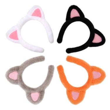 Imagem de Bandana Cosdeaor Cat Ears Soft Plush para mulheres e crianças x4