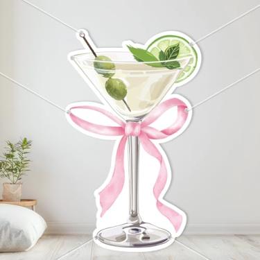 Imagem de Martini Bow Backdrop A Tini Bit Older Birthday Decoration Martini Themed Party Decor Tini Bit Older Banner Photo Booth Props for Girl Women Bar Birthday Bachelorette Bridal Shower Wedding Party Favors