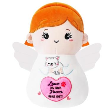 Imagem de NIUBEHOHO Memorial Gift Loss Cat Plush - Angel Stuffed Animal for Sympathy Gifts Loss of Pet Emotion Support Hug Pillow for Pet Lover Children Women 9 Inch