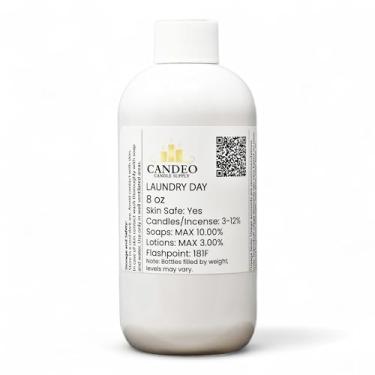 Imagem de Óleo de fragrância Laundry Day (frasco de 236 ml) | Fabricação de velas, sabonete, sprays de ambiente, bombas de banho, loção, purificadores de carro, derretimento de cera | Candeo Candle Supply |