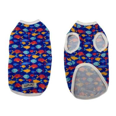 Imagem de Roupa Para Cachorro Unissex DRY Fit UV Porte Grande Peixes Tamanho:G6 