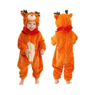 Imagem de Macacão De Natal Em Flanela Para Bebês, Bodysuits Fofos Para Meninos E