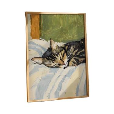 Imagem de Arte De Parede De Gato Tuxedo Preto E Branco, Impressão De Pôster Sem 