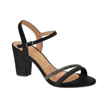 Imagem de Sandália Vizzano Rasteira Glitter 6479.109 Preto/Dourado-Feminino