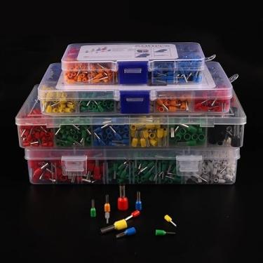 Imagem de Kit de terminais de crimpagem de terminais de terminação com isolamento de fio elétrico VE Terminal (700 peças na caixa)