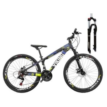 Imagem de Bicicleta Aluminio Aro 26 VikingX Tuff25 2x9v 18 Velocidades Freio a D