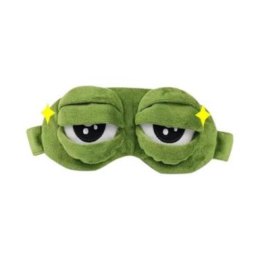 Imagem de Máscara De Dormir 3D Em Forma De Sapo, Protetor De Olhos Natural E Por