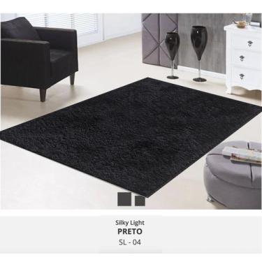 Imagem de Tapete silky 1,50 x 2,00 pelo macio 100% antiderrapante moderno facil 