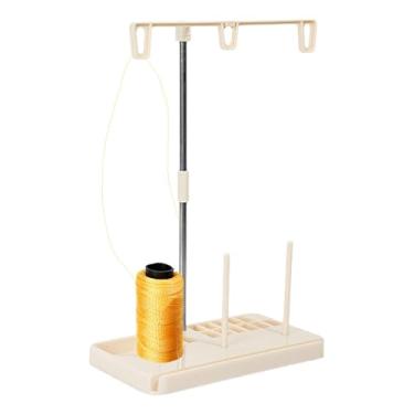 Imagem de Suporte Porta Carretéis para Costura - Organizador Com 3 Hastes Para Carretéis - Para Artesanato de Páscoa | Presente para Mulheres e Homens, Enchimento de Cestos, Aniversário, Cozinha, Interior e