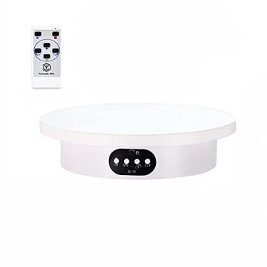 Imagem de U5GAAALPPQ9 Suporte giratório para exibição com controle remoto 360 graus automático mudo giratório para produtos de fotografia e exibição colecionável de joias (20 cm)