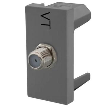 Imagem de Modulo Tomada Antena TV Pial Plus+ Legrand Cinza 615030CZ