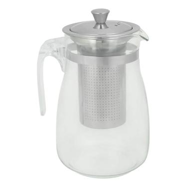 Imagem de Chaleira de Vidro com Infusor de Inox e Alça em Acrílico 950ml