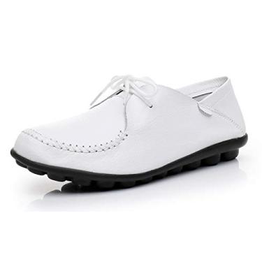 Imagem de VenusCelia Mocassim feminino Diverse Daily Flat, Branco, 10