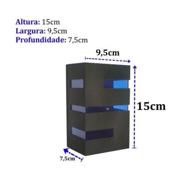 Imagem de 5 Arandela Externa/interna + Lâmpada + Lente Colorida - Metais Massuia