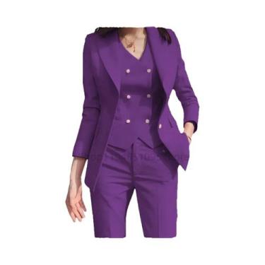 Imagem de Blazer Slim Fit Para Mulheres, Moda De Outono De Alto Padrão Para Escr