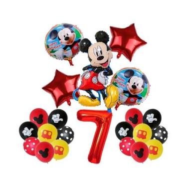 Imagem de Conjunto De Balões Disney Mickey Mouse Com 14 Peças Para Decoração De 