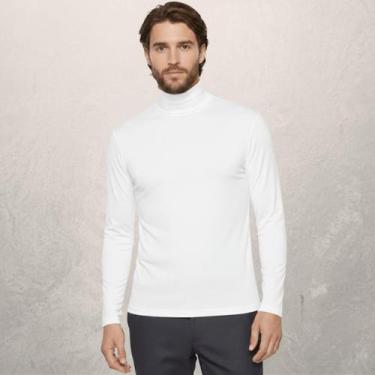 Imagem de Camiseta Masculina Térmica Gola Alta Manga Longa Proteção Uv Blusa Seg