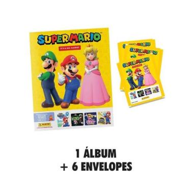 Imagem de Super Mario 2026 - Álbum Capa Cartão + 6 Envelopes - Panini