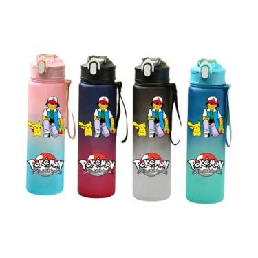 Imagem de Garrafa De Água Esportiva Pokemon Pikachu Charizard 800ML À Prova De V