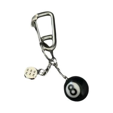 Imagem de Chaveiro Abridor De Garrafas De Cerveja Em Formato De Dado 3D Preto, P