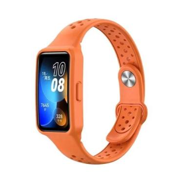 Imagem de Pulseira Esportiva De Silicone Respirável Para Huawei Band 10 9 8 7 6,