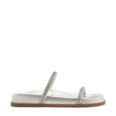 Imagem de Sandália Rasteira Arezzo Tiras Finas Strass-Feminino