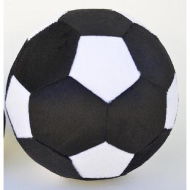 Imagem de Bola de futebol colorida de pelúcia 20 cm de altura - Elza Lemos, Pret
